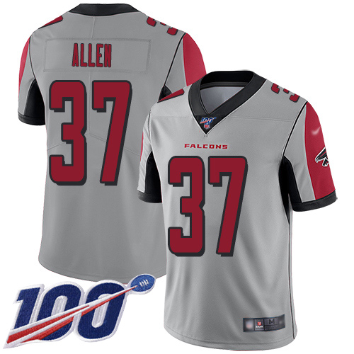 Atlanta Falcons Limited Silver Men Ricardo Allen Jersey NFL Football #37 100th Season Inverted Legend->atlanta falcons->NFL Jersey